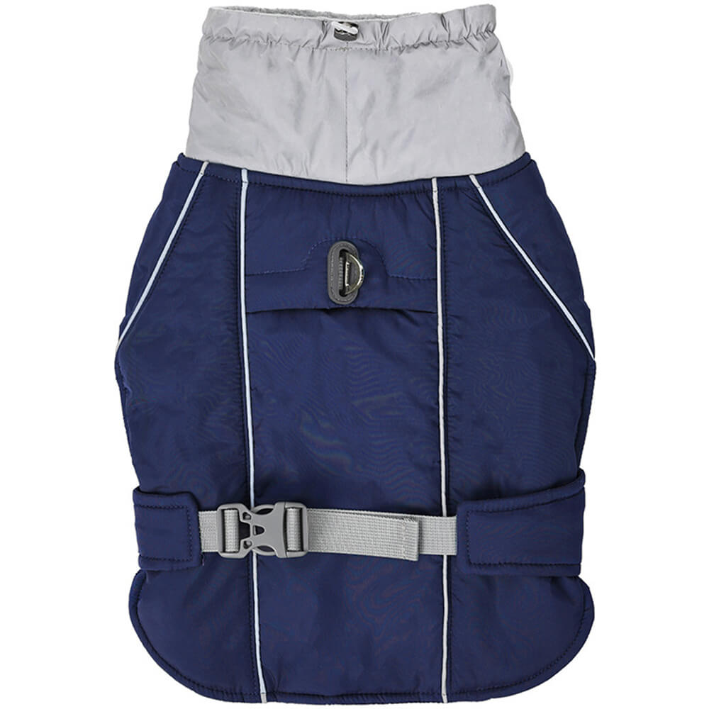 Waterproof Warm High Collar Reflective Dog Thickened Jacket - ECOVIRA