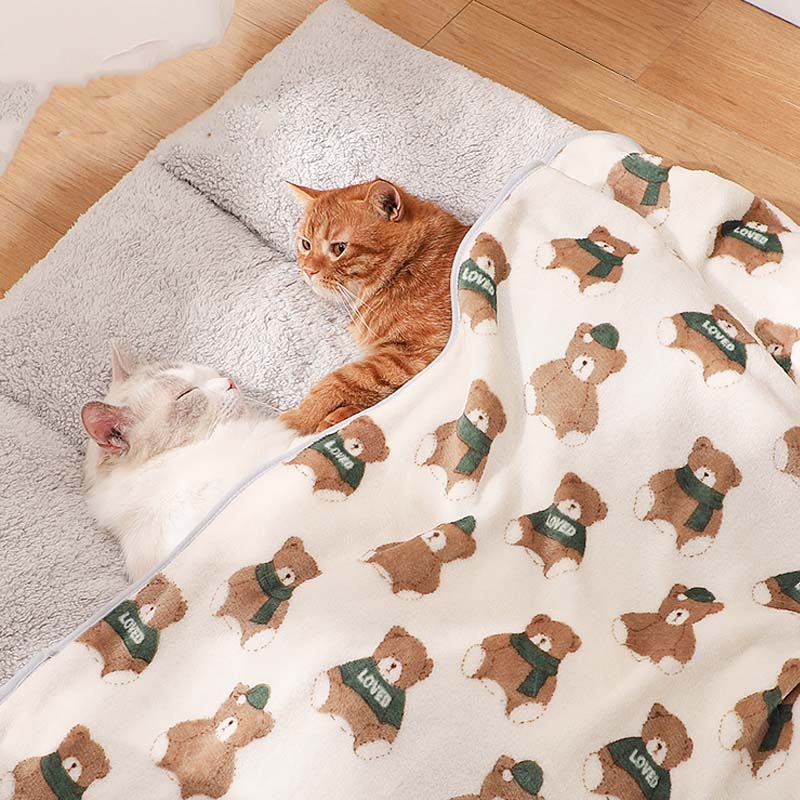 Super Soft Pet Blanket Cat Kneading Blanket - ECOVIRA