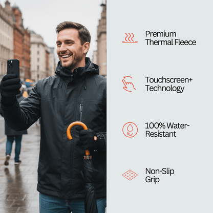 Thermal Gloves Active Edition – Unisex Waterproof Touchscreen - ECOVIRA