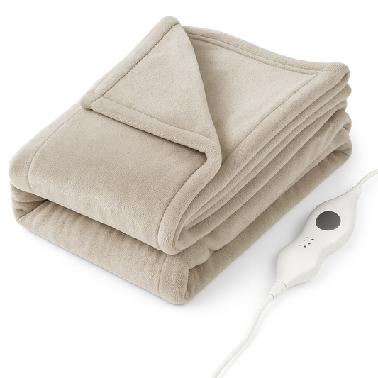 Warm & Soft Electric Heated Blanket – 3 Heat Levels, Auto Switch-Off, USB Powered, Washable, Extra Safe - ECOVIRA