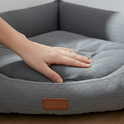 Triangular Corner Dog Bed – Space-Saving, - ECOVIRA